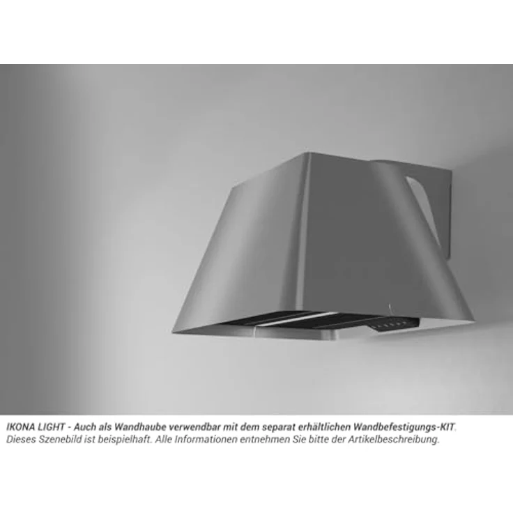 ELICA Deckenhaube IKONA LIGHT BL/F/60, Inselhaube in Schwarz mit LED-Beleuchtung und 610 m³/h Intensivleistung – Bild 5