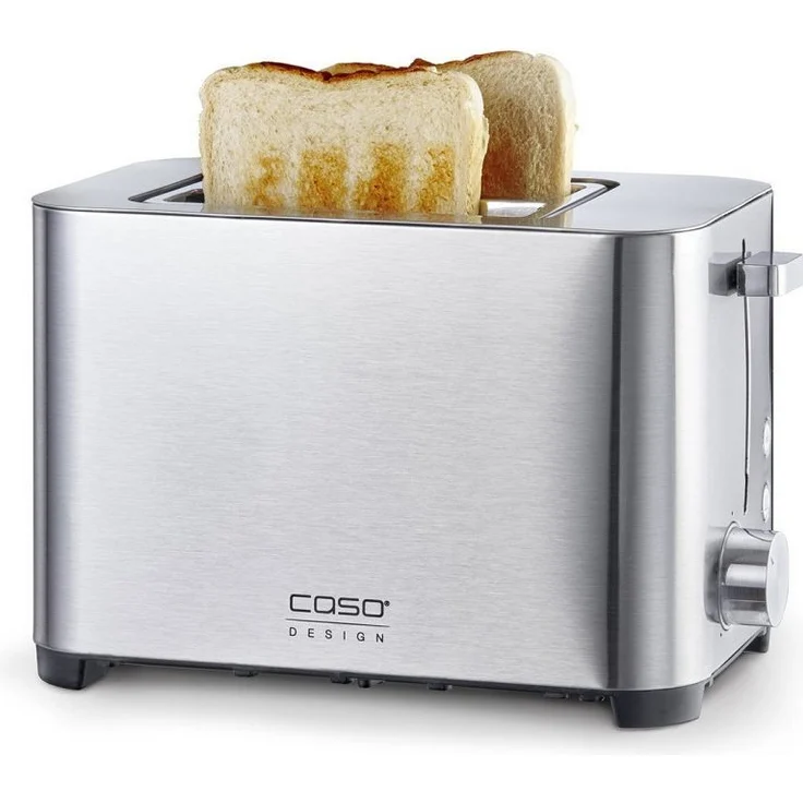 Caso Toaster 1917 Classico T2 Duo Toaster, 2 Scheiben, Silber, 850 Watt, 5 Bräunungsstufen