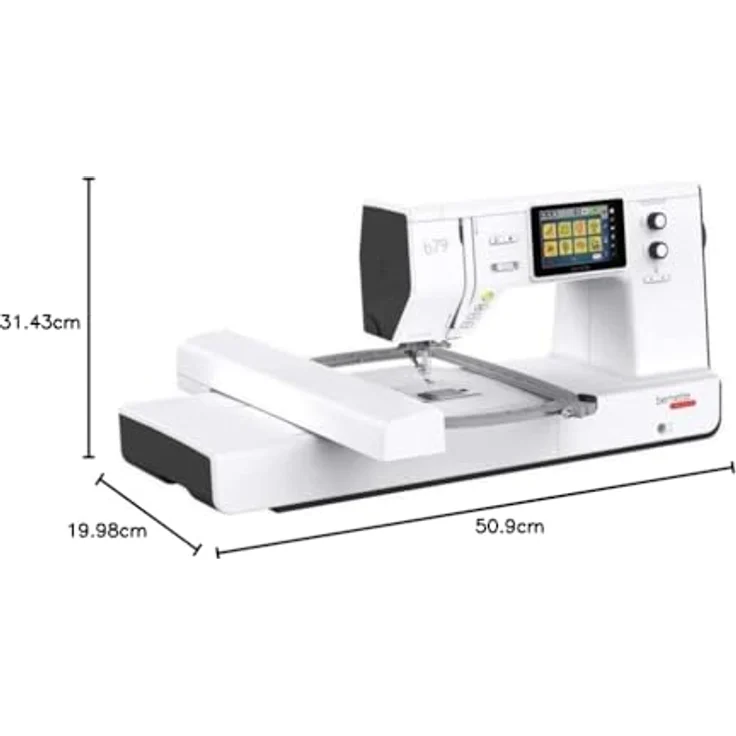 Bernette Nähmaschine 79, mit Touchscreen, Stickmodul und 500 Stichen, Farbe: Neutral – Bild 2