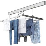 JUWEL Deckentrockner Samba 140, Wäschetrockner für große Wäschestücke/Bettwäsche, bis 120 cm absenkbar, weiß