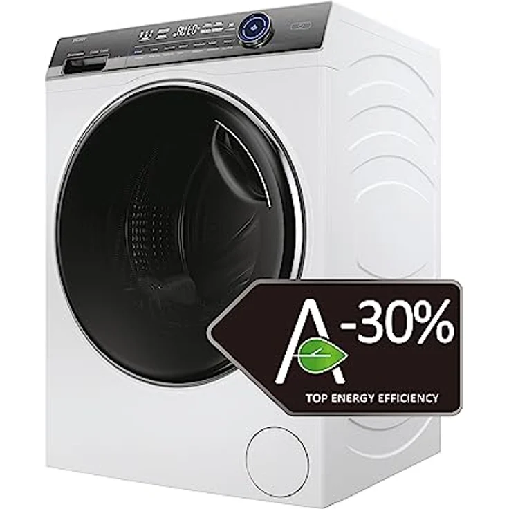 Haier HW110-B14979U1 Frontlader 11 kg 1.400 U pro Min WLAN (Wi-Fi) - Energieeffizienz A -30%, Direct Motion Motor, Dampffunktion, Smart Dual Spray, Antibakterielle Technologie, Wi-Fi & hOn App, Pillow-Schontrommel, Trommelinnenbeleuchtung, Personalisiertes Wascherlebnis, Endzeitvorwahl, i-Time, XL-Trommel – Bild 2