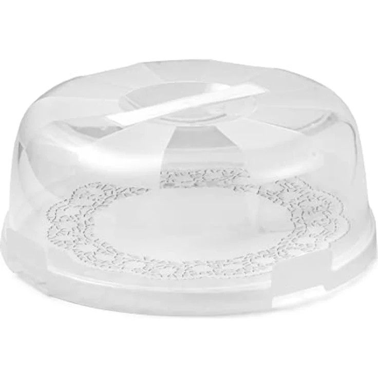 Snips | Kuchenhalter Delice | Dekorierte Innenplatte | Kuchen-Transportbox rund mit 4 Sicherheitsverschlüssen | Kuchenbox Durchmesser 28 cm x Höhe 9 cm | Hergestellt in Italien | BPA- und phthalatfrei – Bild 2