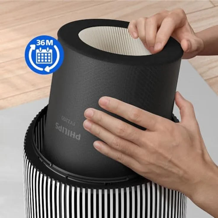 PHILIPS PureProtect Ersatzfilter FY2200/30 für Luftreiniger 2200 Series, HEPA-Filter mit dreischichtigem Filtersystem für ultrafeine Partikel, langlebig bis 3 Jahre – Bild 6