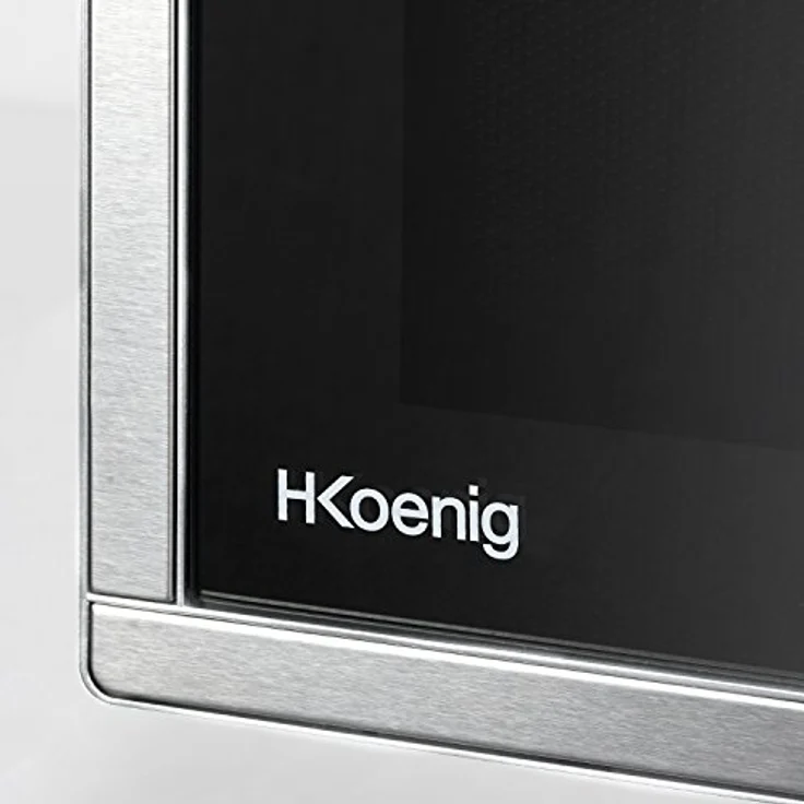H.Koenig VIO7 Mikrowelle mit Grill, Standgerät, 9 Programme, 23 Liter Garraum, 1000 Watt Grill, 900 Watt Mikrowelle, silber – Bild 4