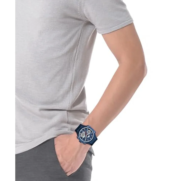 Lacoste LC33 Analoge-Digitale Multifunktions-Quarzuhr für Herren mit Blauem Silikonarmband, 44mm Gehäuse, 10ATM wasserdicht – Bild 5