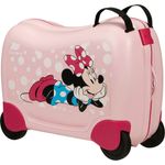 Samsonite Kinderkoffer Dream2Go Ride-on Trolley, Disney Minnie Glitter, Handgepäck mit 4 Rollen