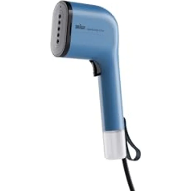 Braun QuickStyle 3 GS3024BL, kompakter Dampfglätter mit schneller Aufheizung, 22 g/min Dampfleistung, 120 ml abnehmbarer Wassertank, hitzebeständige Tasche, 1100W, Blau