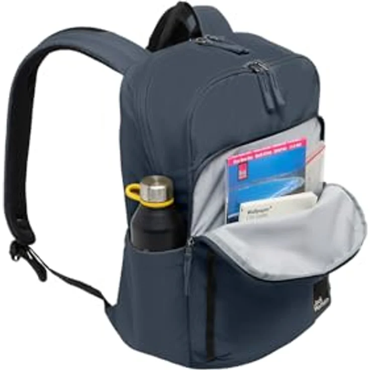 Jack Wolfskin Daypack TERRACADE, Rucksack mit 24 Liter Volumen, CROSSRIP 300D RE, blau – Bild 3