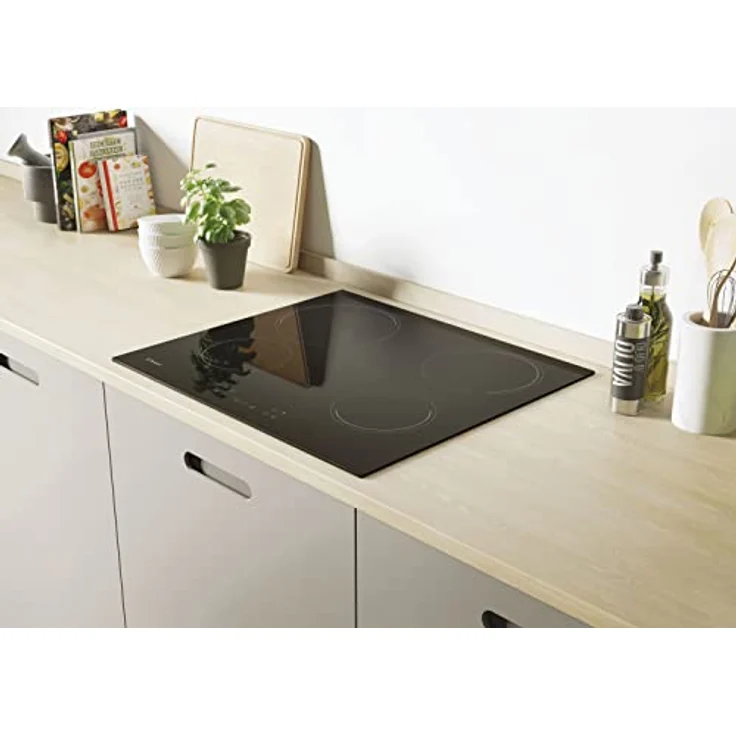 Candy Idea CH64CCB 4U2 Glaskeramik-Kochfeld, 4 Feuer, 60 cm, 10 Leistungsstufen, 6,5 kW, Zentralsteuerung, Heizanzeige, Sicherheitsschloss, Warnung bei Überhitzung und Verschütten, Schwarz – Bild 5
