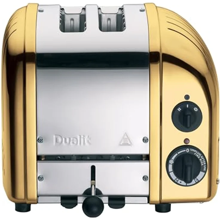 DUALIT Classic 2er-Toaster (Gold), mit extra breiten Schlitzen und ProHeat-System – Bild 3
