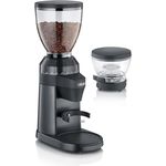 Graef Kaffeemühle CM8002 | Elektrische Bohnenmühle mit LED Beleuchtung und 40 Mahlgradeinstellungen | 350g Füllmenge | Schwarz-matt