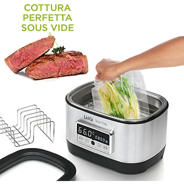 Laica SVC200, Sous Vide Garer, Edelstahl-Schwarz – Bild 9