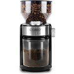 CASO Barista Crema - Elektrische Design- Kaffeemühle, Mahlgradeinstellungen von fein bis grob, aromaschonendes Mahlen durch professionelles Scheibenmahlwerk, leistungsstarker 150 Watt Motor