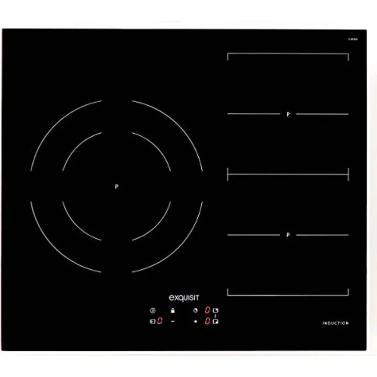 Exquisit Flex-Induktion EKI 643F | 7,2 kW maximale Leistung | 3 Zonen Booster-Funktion | VarioZone | Timer