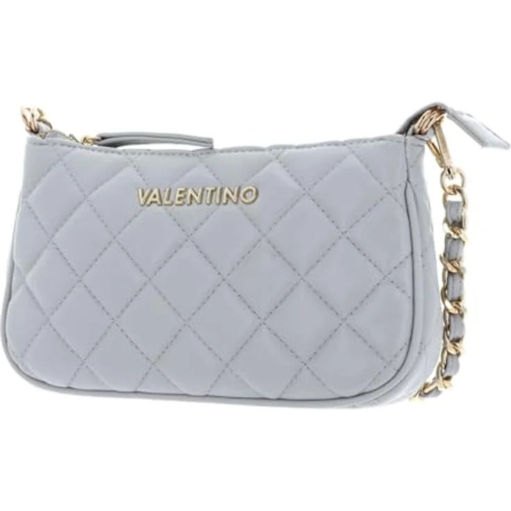 Valentino Ocarina Querformat-Tasche Perla, Damen-Handtasche mit verstellbarem Schulterriemen und Mini-Version, Grau – Bild 2