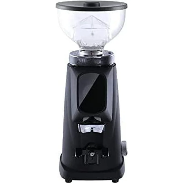 Fiorenzato AllGround Kaffeemühle, 64 mm Titanmahlwerk, Vantaschwarz und Chrom, 250 g Bohnenbehälter, 230V Schuko EU – Bild 1