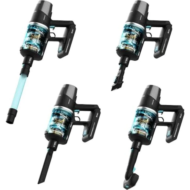 Cecotec Akkustaubsauger Besen - Conga Rockstar 9500 Lunar Pet Flex, 750W, Saugkraft 300 AW, 90 Minuten Laufzeit, Hairless-Bürste, 4 Modi: Eco, Mittel, Hoch, Auto – Bild 3