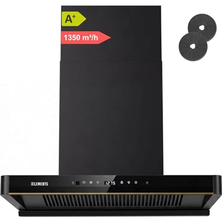 KB ELEMENTS Gaskochfeld ELK90GH1, 5-flammig mit Vollkupfer-Brenner, 90 cm, Edelstahl 304, Wok-Dreifachbrenner, automatische Sicherheitsabschaltung, für LPG/NG