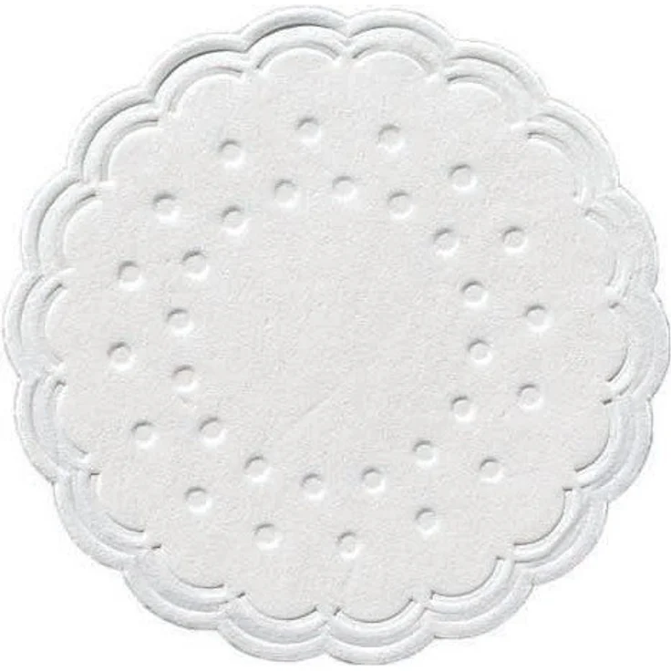 Duni Untersetzer 8lagig Tissue Uni weiß, ø 7,5 cm, 250 Stück – Bild 2