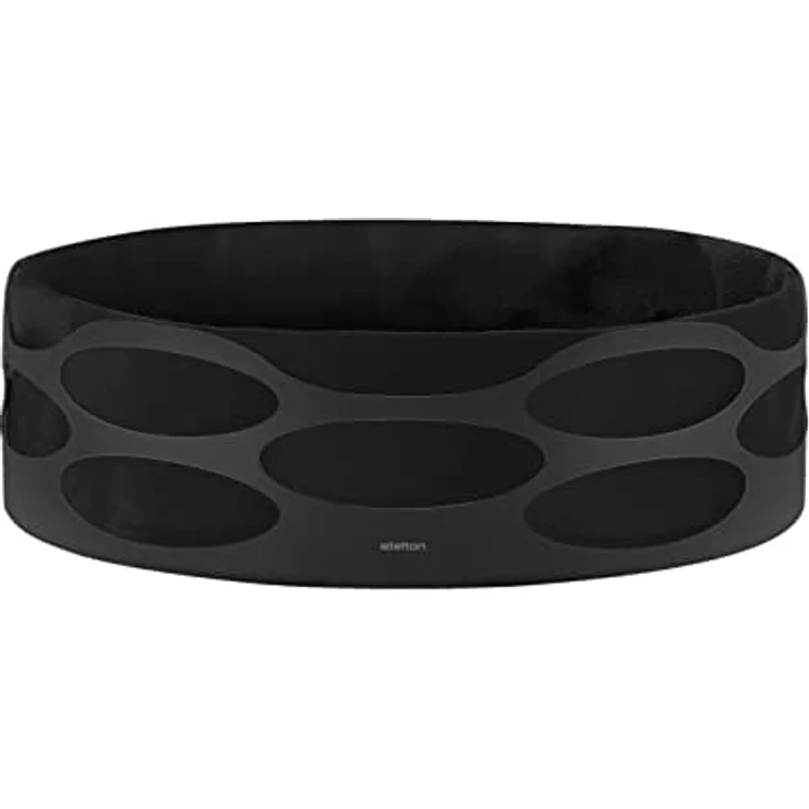 Stelton Embrace Brotschale, matt schwarz mit schwarz