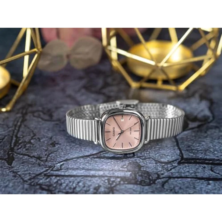 CASIO TIMELESS COLLECTION LTP-B166D-4AVEF, Quarzuhr mit Edelstahlarmband, analog, für Damen und Herren, Rot – Bild 6