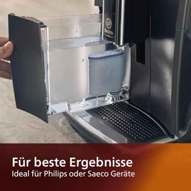 Philips Kalk CA6903-22 Aqua Clean Wasserfilter für Kaffeevollautomaten, Doppelpack, Kunststoff, kompatibel mit Philips und Saeco Vollautomaten mit AquaClean Aufkleber – Bild 4