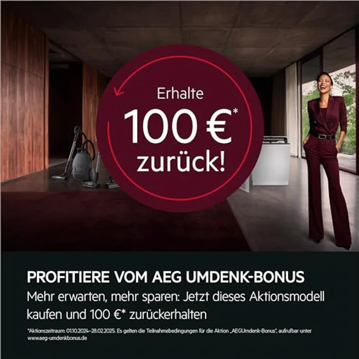 AEG Induktionskochfeld autark 80cm mit Dunstabzug in Schwarz – Made in Germany – 4 Flex-Kochzonen mit Bridge – Auto-Funktion des Dunstabzugs – Aktivkohlefilter – TH84CB0FRB – Bild 2