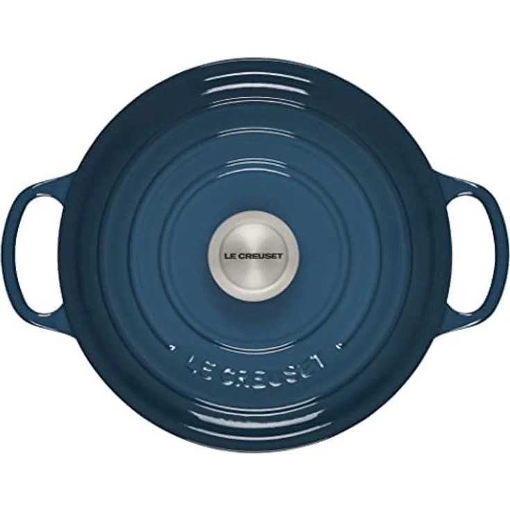Le Creuset Signature Bräter, rund, 24 cm, deep teal – Bild 3