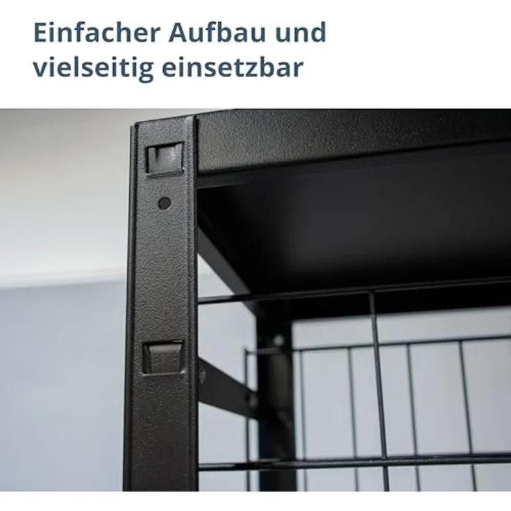 SCHULTE Regalwelt Weinregal für bis zu 32 Flaschen, 90x80x35 cm (HxBxT), schwarz, Getränkeregal, Weinflaschenregal, Flaschenregal – Bild 6
