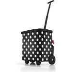 reisenthel carrycruiser Tragbarer Einkaufstrolley mit stabilem Aluminiumrahmen, Schultergurt und herausnehmbarer Netz-Innentasche Aus wasserabweisendem Material, Couleur:Frame dots White - Preisvergleich