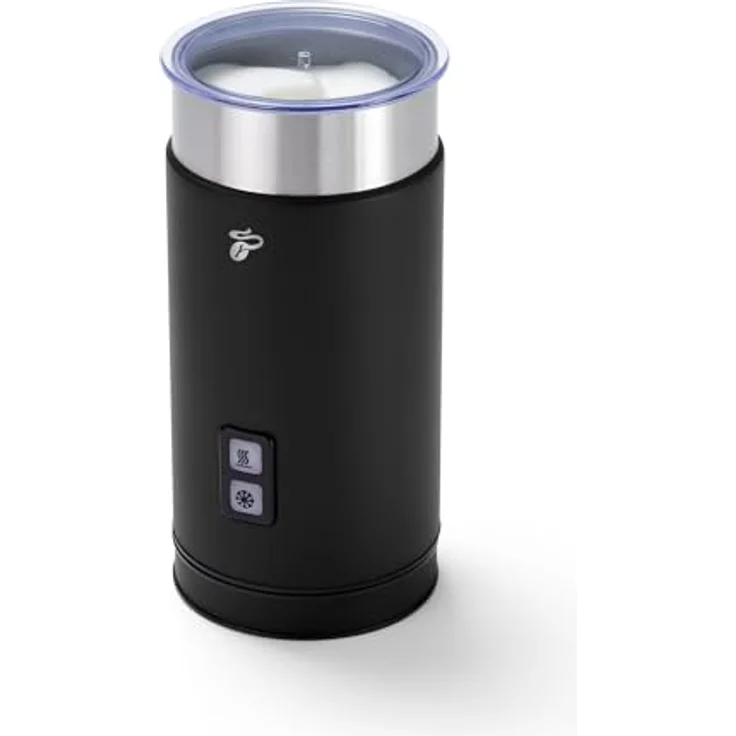 Tchibo elektrischer Milchaufschäumer, 130ml Fassungsvermögen, aus rostfreiem Edelstahl, Antihaftbeschichtung, warmer und kalter Milchschaum, für Latte Macchiato, Cappucino und Kakao (Schwarz) – Bild 2