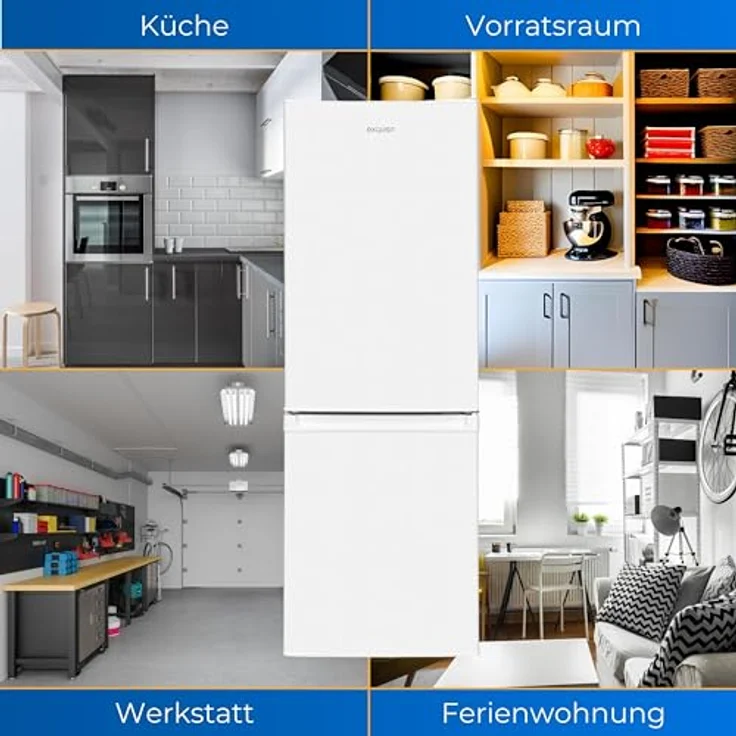 Exquisit Kühl Gefrierkombination KGC5232-60-E-040E weiss | 173 L Volumen | Kühlschrank mit Gefrierfach freistehend 50 cm Breite | Alarmfunktion | 4* Gefrieren – Bild 5