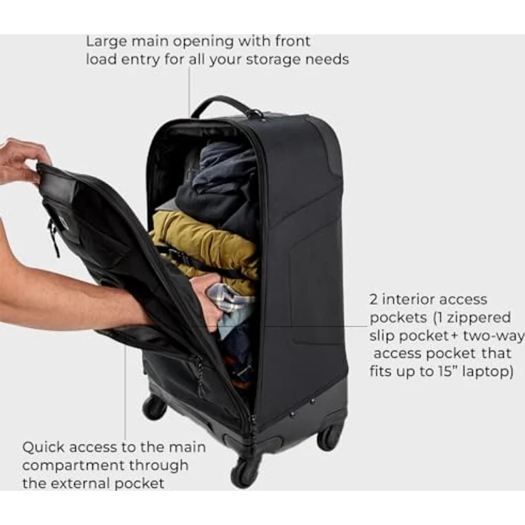 Ogio Renegade 26 4 Rollen Trolley 66 cm Schwarz (52 l, M) – Bild 6