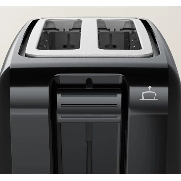 Tefal TT1A28 Vita 2-Schlitz-Toaster, 7 Bräunungsstufen, Stopptaste, Krümelschublade, Brötchenaufsatz, Kunststoff, schwarz – Bild 6