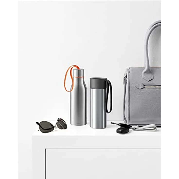Eva Solo To Go Cup, 0.35 Liter, doppelwandiger Thermobecher mit Klickdeckel, grau – Bild 5