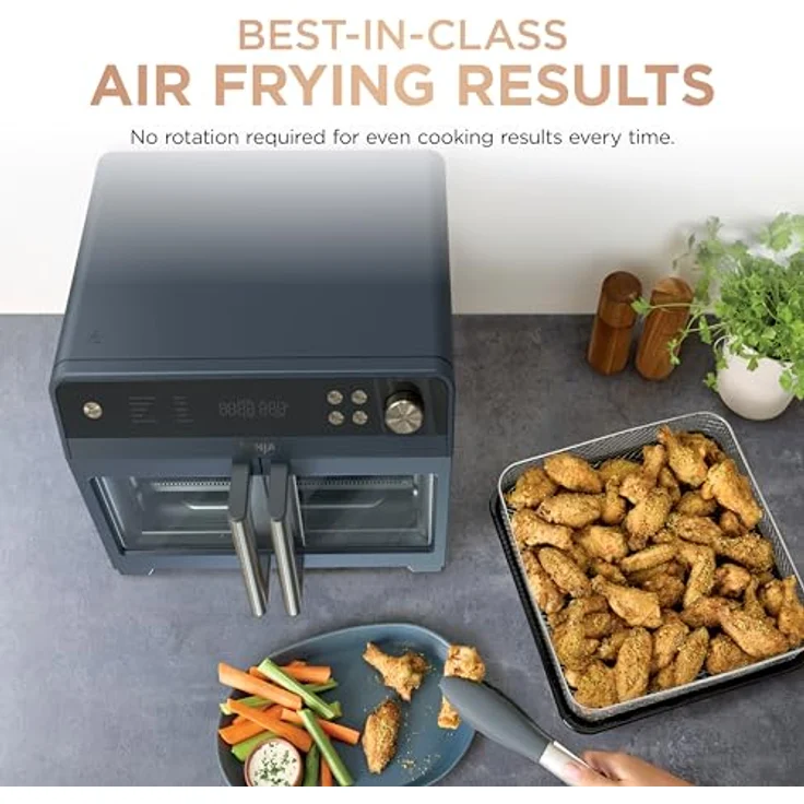Ninja Cyberspace FO101BL French Door Premier Air Fry Oven, 10-in-1, 20,3 qt Kapazität, PFAS-frei, spülmaschinenfestes Zubehör – Bild 4