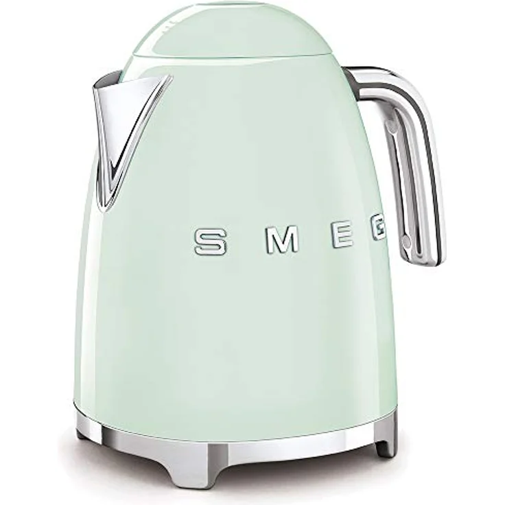 Smeg KLF03PGEU, Edelstahl-Wasserkocher, 2400W, 1,7L Volumen, mint – Bild 2