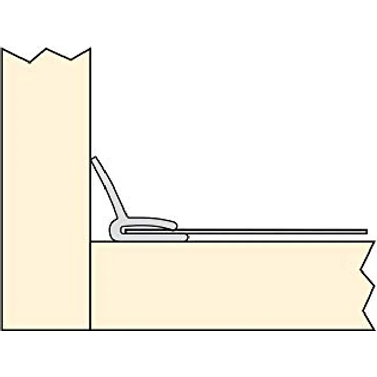 Emuca Bodenschutz für Küchenmöbel, 16mm Plattenstärke, Modul 800mm, 768x580mm, aus Kunststoff und Aluminium – Bild 3