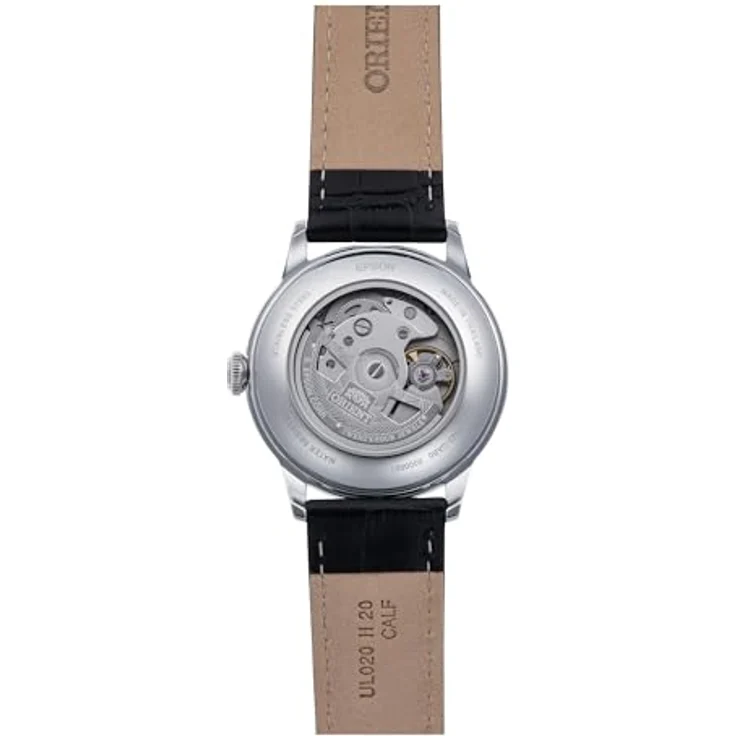 Orient Automatikuhr Orient RA-AP0101B30B Herrenuhr Bambino Small Second 38,5 mm, SchwarzEdelstahlgehäuse, Kalbslederarmband – Bild 5