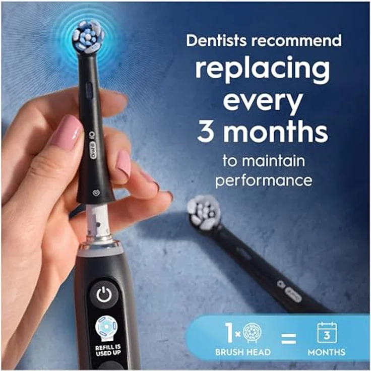 Oral-B iO Series Ultimate Clean, Zahnbürstenkopf mit Mikrovibrationen, 8er Pack, schwarz – Bild 4