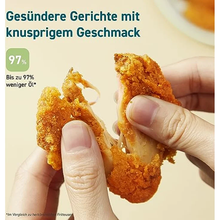 COSORI Heißluftfritteuse 2L, 4-in-1 Mini Airfryer, 30 Online Rezepte, 75-205℃, Energiesparend, Kompakt, Heissluftfriteuse klein ohne Öl, Spülmaschinenfest, 900W, Schwarz – Bild 5