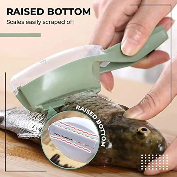 MAVURA Fishy Fischschuppenschaber Fischschuppenentferner Fischentschupper Fischschuppen Entferner Fisch entschuppen – Bild 3