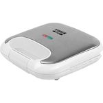 N’OVEEN Toaster SM453, Keramik Inox, Sandwichmaker, 750 W Sandwichtoaster, Dreieckiger Sandwichmaker, Antihaftbeschichtung, schwarz