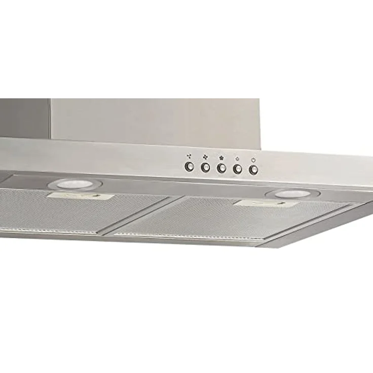 Candy Dunstabzugshaube CMB655X DE / 60cm Breite / 213W Leistung / 3 Leistungsstufen/max. Luftleistung: 523m³/h/Abluft & Umluft/Energieeffizienz C/kostensparende LED-Leuchte/Edelstahl – Bild 2