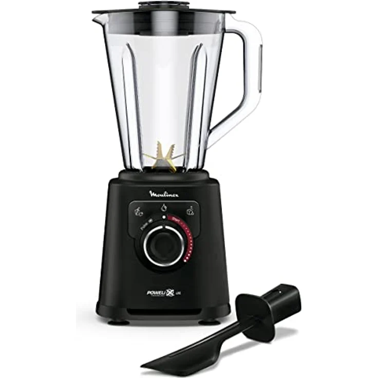 Moulinex Perfect Mix+ LM88A8 Tischplatten-Mixer, 1200 W, schnelle Ergebnisse, 1,5 Liter Fassungsvermögen, 3 Programme: Smoothie-Mixer, Eispiegel, Autoclean, Tritankanne, inkl. Schwarz – Bild 3