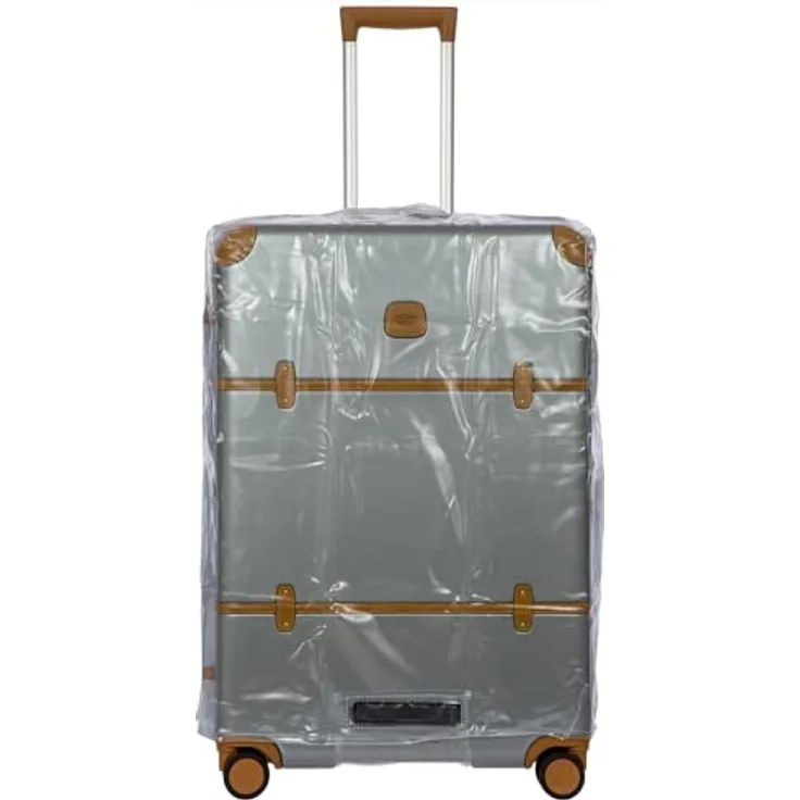 Brics Bellagio Kofferüberzug für Trolleys S, Transparent, strapazierfähige PVC-Hülle für Handgepäck (bis 50L)