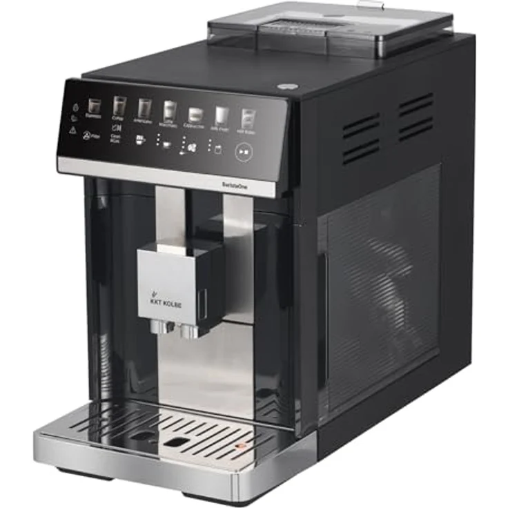 KKT KOLBE Kaffevollautomat Barista One, 15 Bar, 7-stufiges Mahlwerk, Touchscreen, Milchbehälter und Milchschaumdüse, 2 Tassen, automatische Reinigung – Bild 2