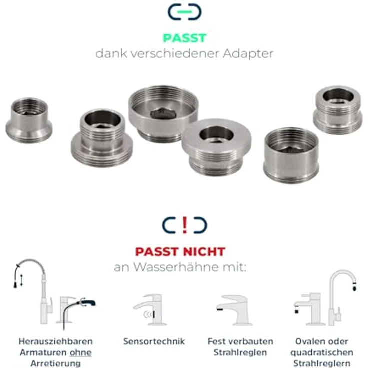 AlbFilter® Duo Active, Trinkwasserfilter für Wasserhahn mit Edelstahl-Gehäuse, reduziert Schadstoffe und verbessert Geschmack – Bild 8