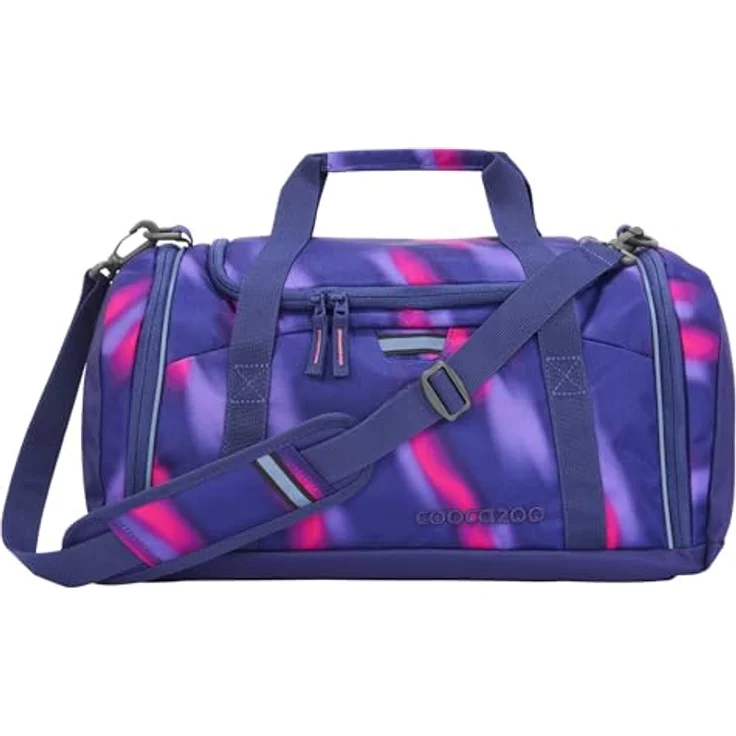 coocazoo Sporttasche Aurora Glow, 20 Liter Volumen, gepolsterter verstellbarer Schultergurt, mit Nasswäsche- und Schuhfach, reflektierendes Design – Bild 1