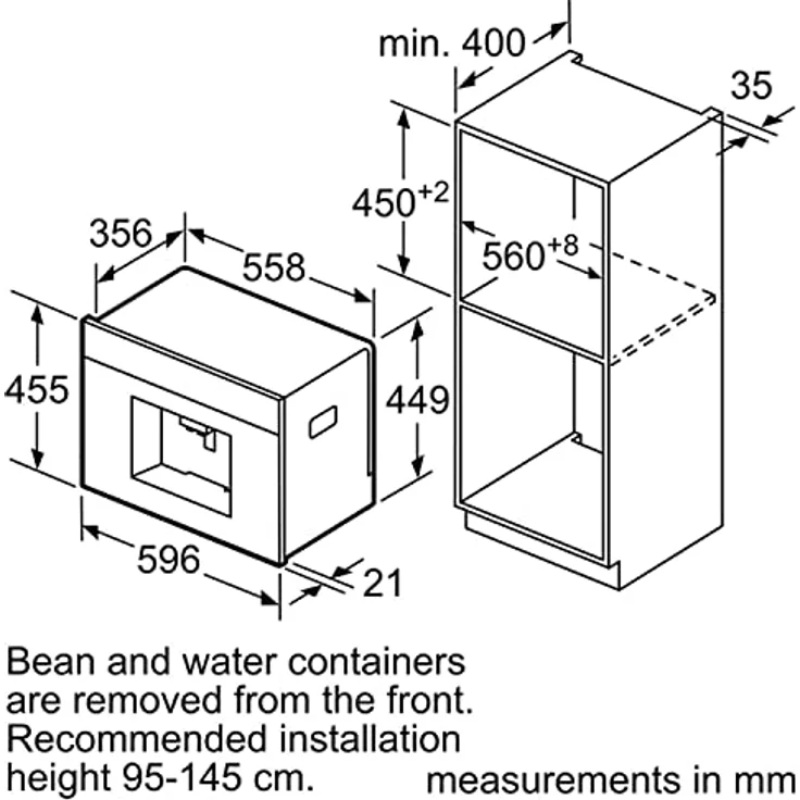 Neff C17KS61H0 Einbau-Kaffeevollautomat, SensoFlowSystem, Benutzerprofile für 8 Personen, 1000 Watt, mit Milchsystem – Bild 8